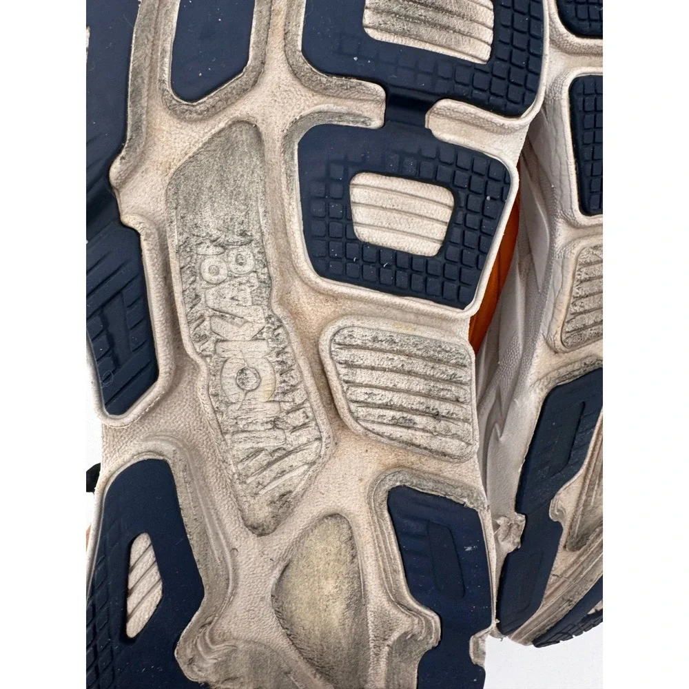 Hoka One One Bondi 7 Running Shoes Women 7 Blue Orange Max Cushion Road Runner